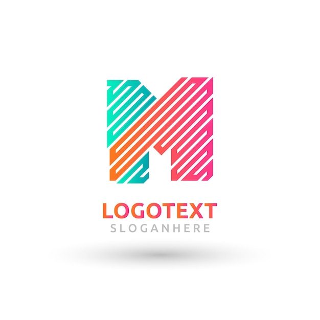 Vector logotipo de la letra m