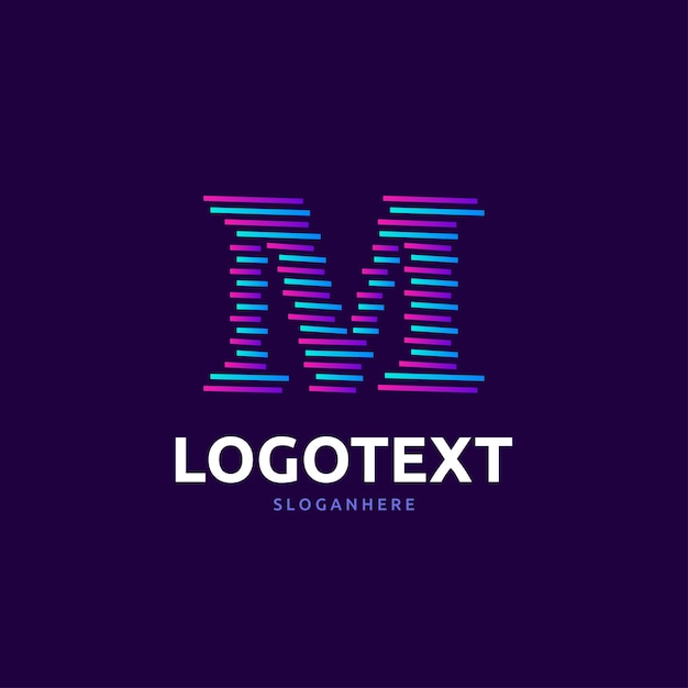 Vector logotipo de la letra m