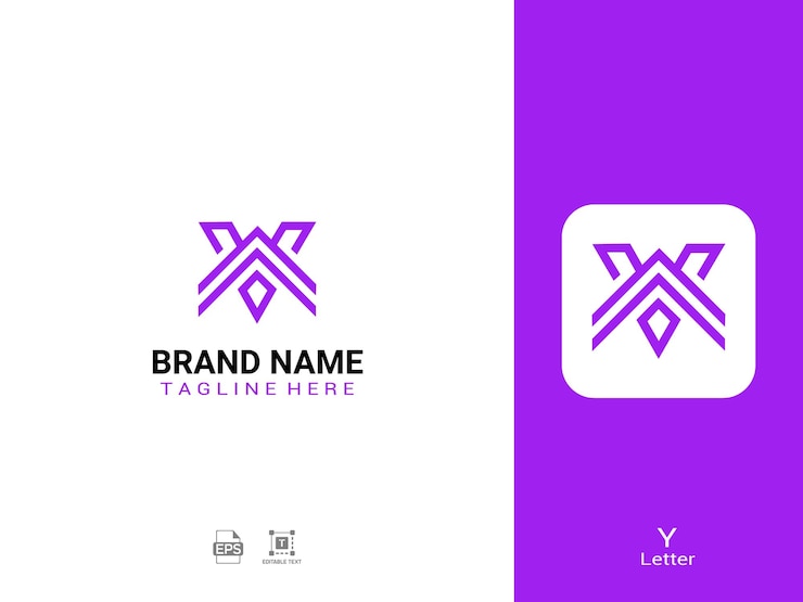 Vector logotipo de letra mínima y