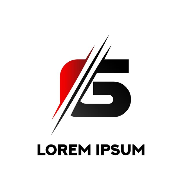 Logotipo de letra de moda abstracto G