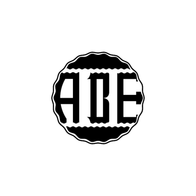 Logotipo de letra moderna 'ABE'