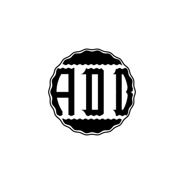 Logotipo de letra moderna 'ADB'