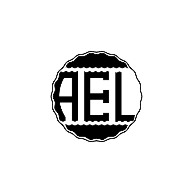 Logotipo de letra moderna 'AEL'