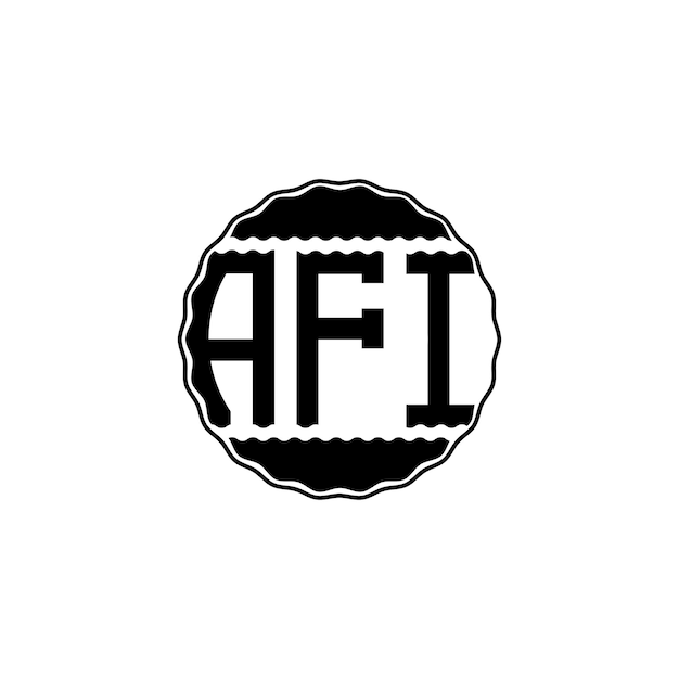 Logotipo de letra moderna 'AFI'