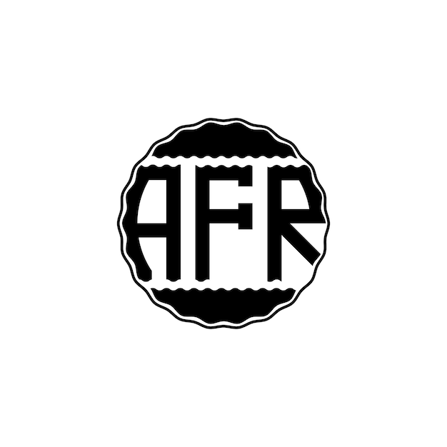 Logotipo de letra moderna 'AFR'