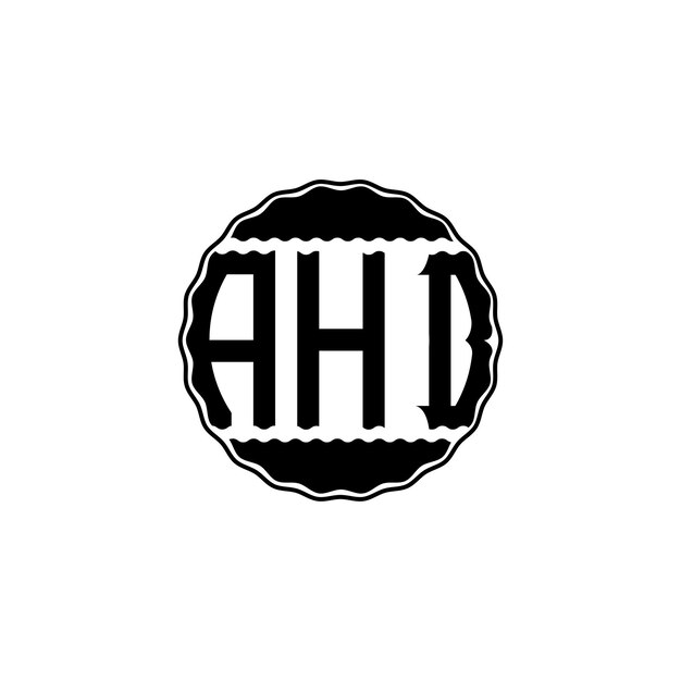 Logotipo de letra moderna 'AHB'