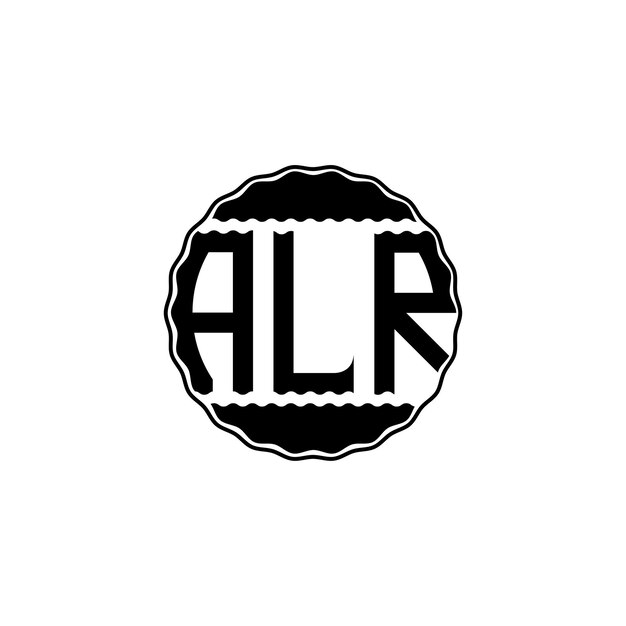 Logotipo de letra moderna 'ALR'