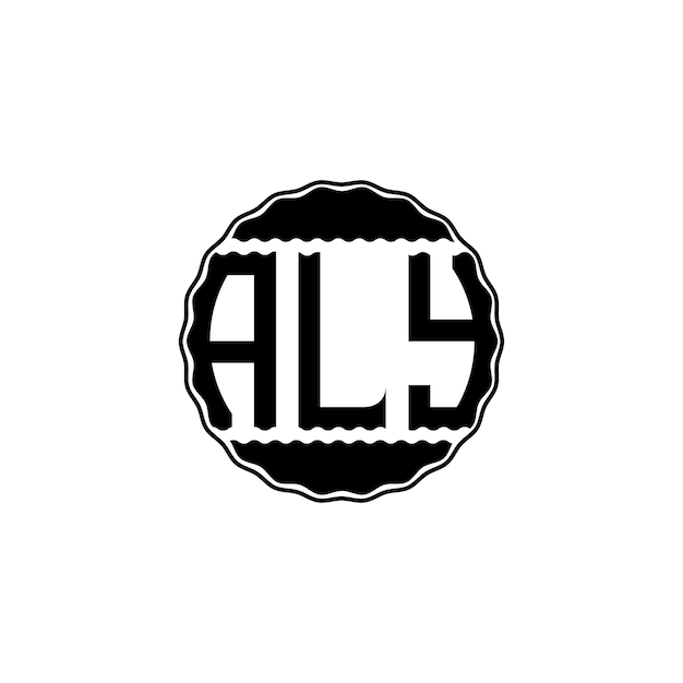 Logotipo de letra moderna 'ALY'