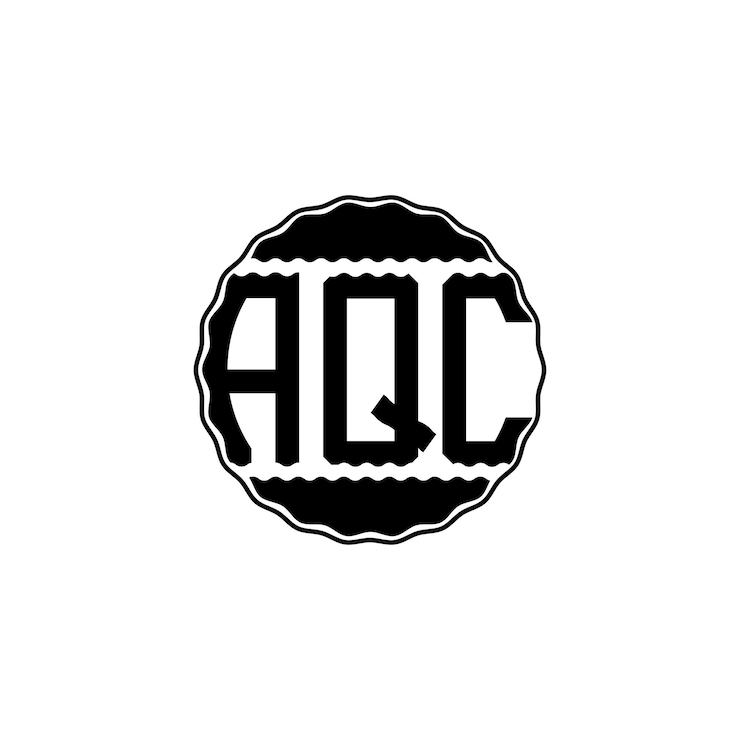 Vector logotipo de letra moderna 'aqc'