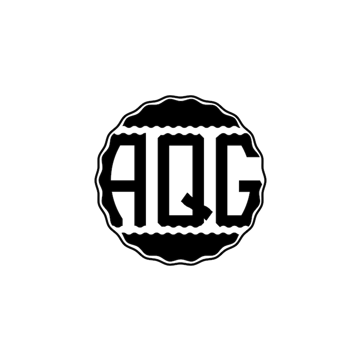 Vector logotipo de letra moderna 'aqg'