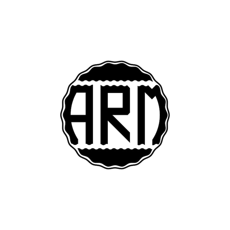 Vector logotipo de letra moderna 'brazo'