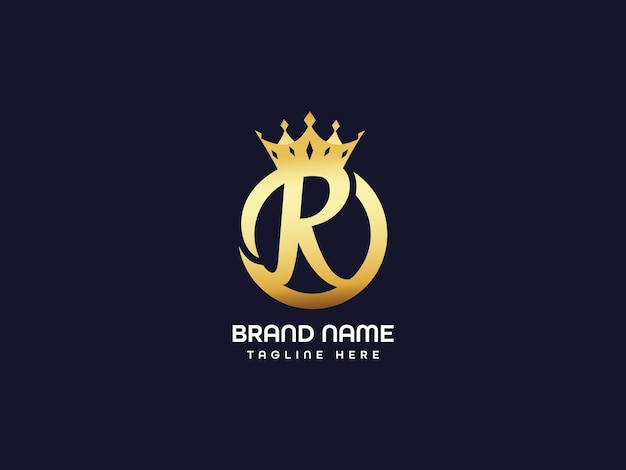 logotipo de letra moderna r