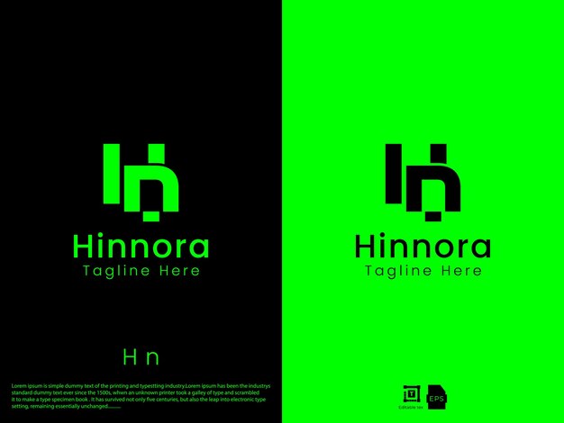 Logotipo de letra moderno y limpio