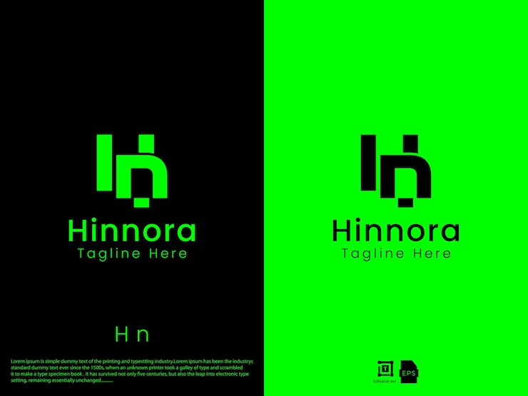 Vector logotipo de letra moderno y limpio