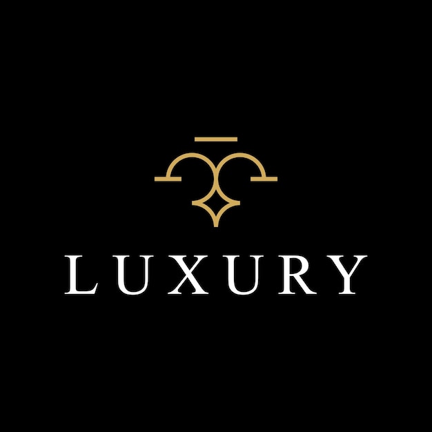 logotipo de la letra del monograma de lujo TM