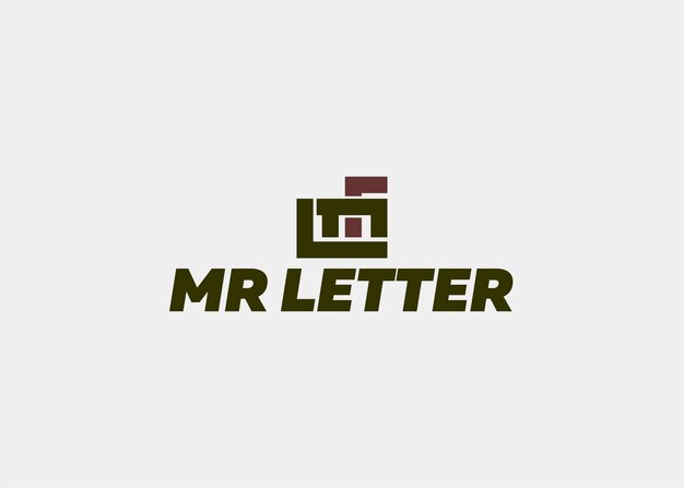 Logotipo letra MR Nombre de la empresa