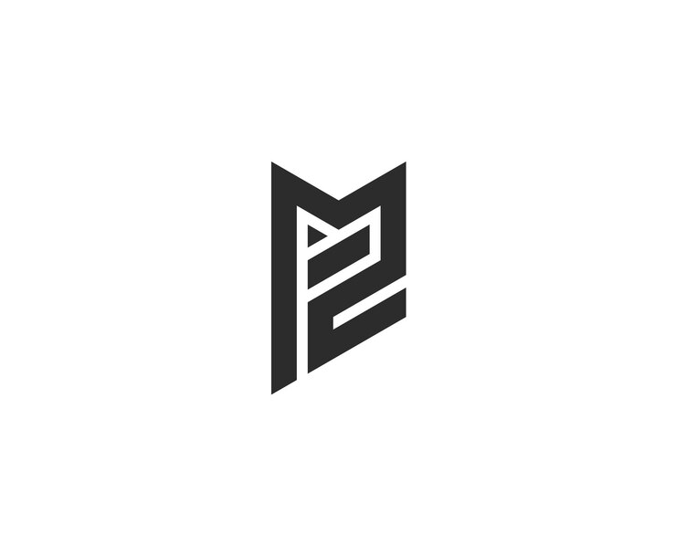 Vector el logotipo de la letra mz o el logotipo del alfabeto de la letra z m