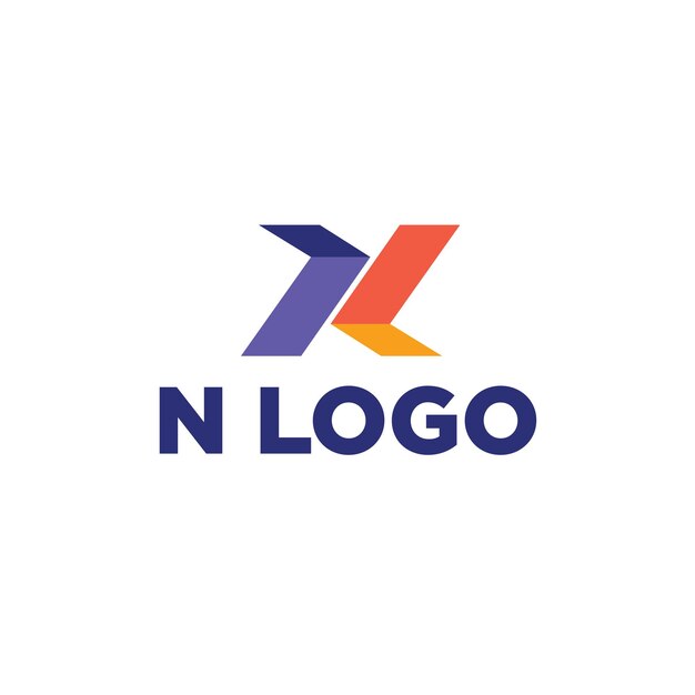 logotipo de la letra N del alfabeto