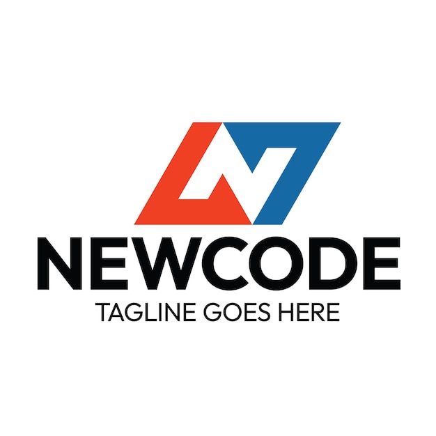 Logotipo de la letra n - código nuevo