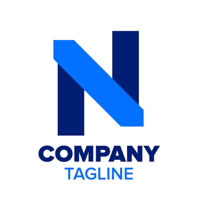 logotipo de letra n para empresa