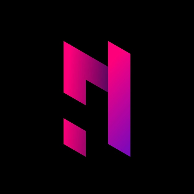 Logotipo de la letra N minimalista moderno