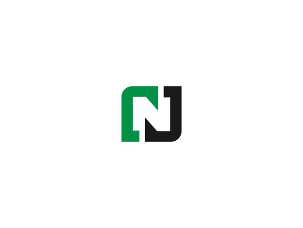 El logotipo de la letra N del vector creativo
