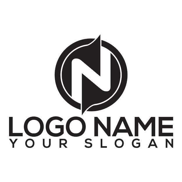 logotipo de la letra n