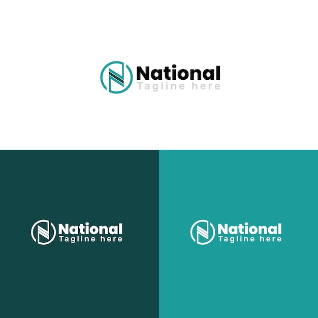 Vector logotipo de la letra n