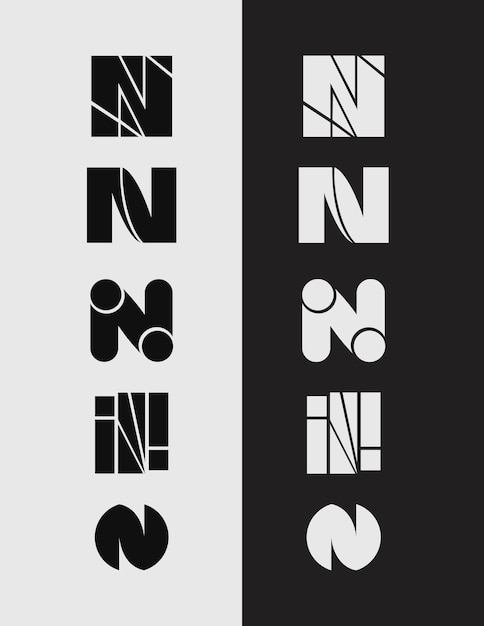 El logotipo de la letra N