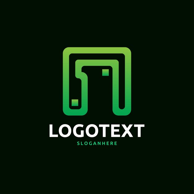 el logotipo de la letra n