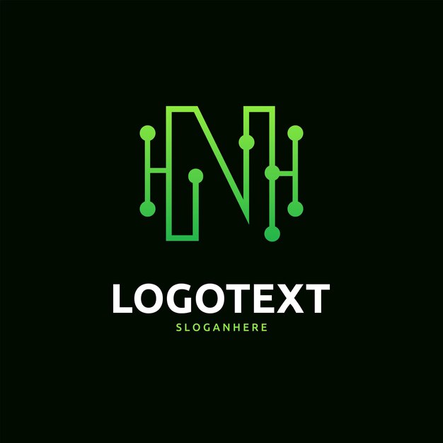 Vector logotipo de la letra n