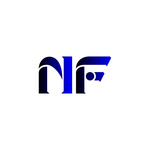 el logotipo de la letra nf