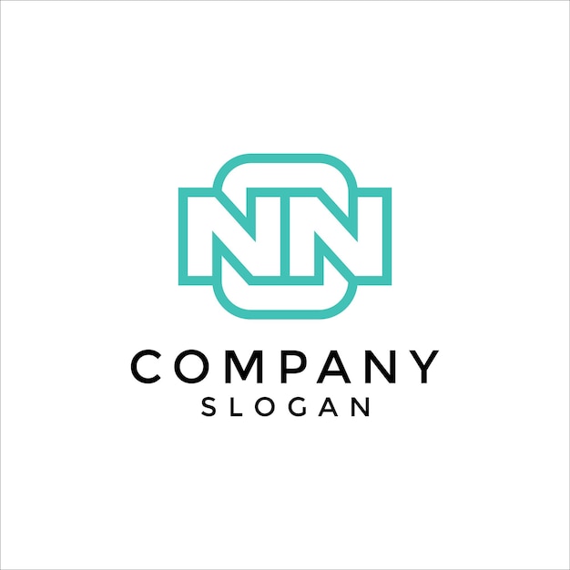 logotipo de letra NN simple