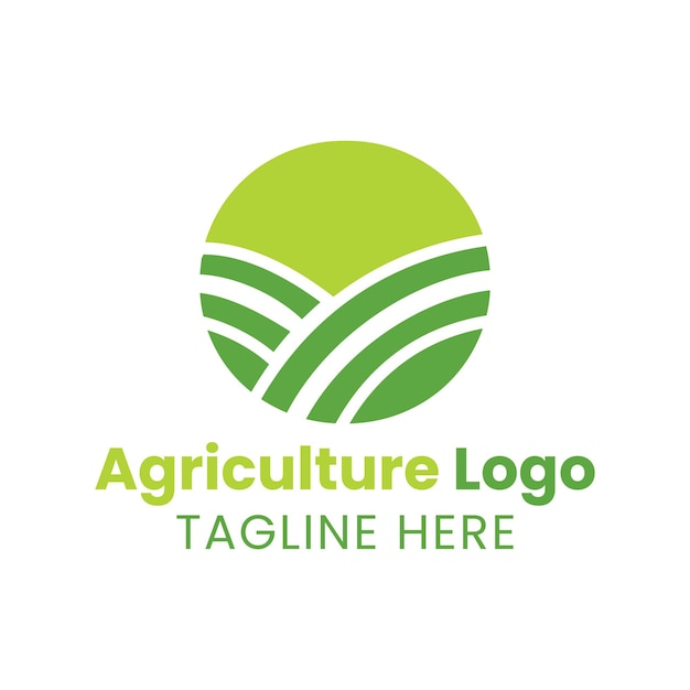 Logotipo de la letra O Agricultura. Logotipo de granja agrícola basado en el alfabeto