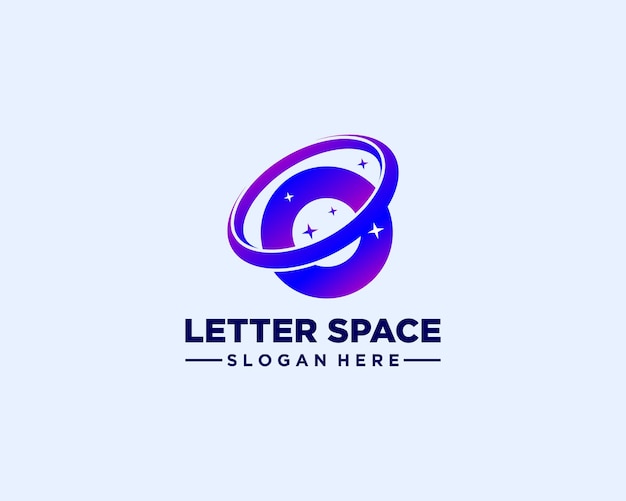 El logotipo de la letra O espacio