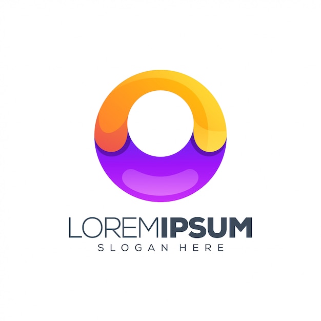 El logotipo de la letra O