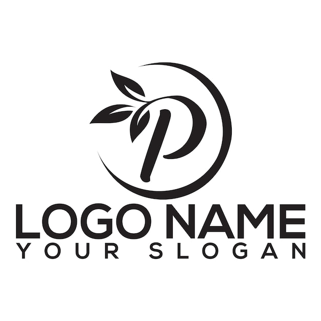 logotipo de la letra p