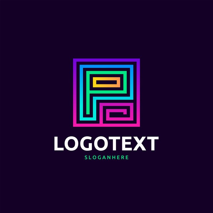 Vector logotipo de la letra p