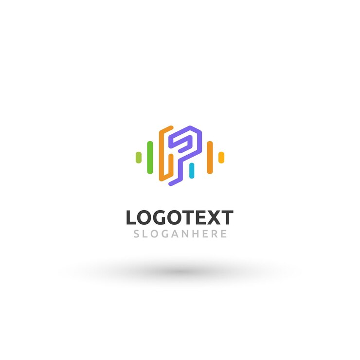 Vector logotipo de la letra p