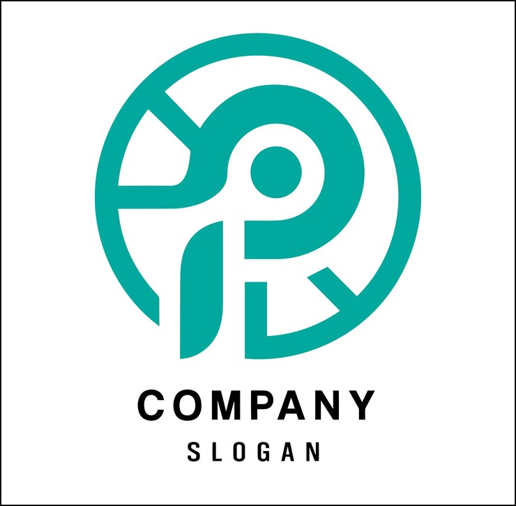 Vector logotipo con la letra p