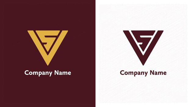 Logotipo de letra premium VS