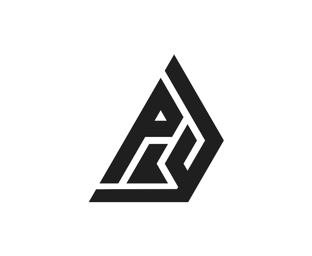 Logotipo de la letra PY Logotipo de las iniciales del alfabeto PY