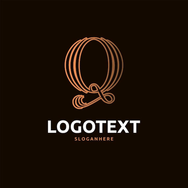 Vector logotipo de la letra q