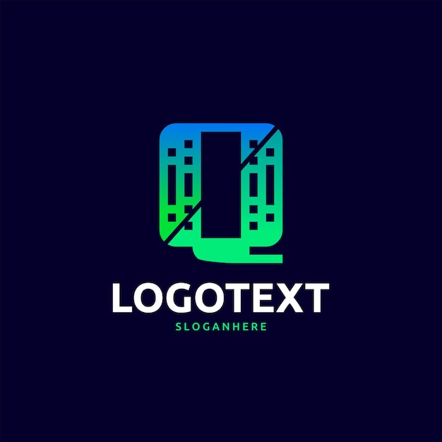 Vector logotipo de la letra q