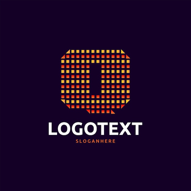 logotipo de la letra Q