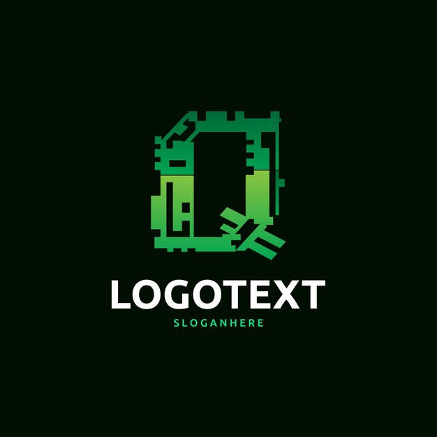 Logotipo de la letra Q