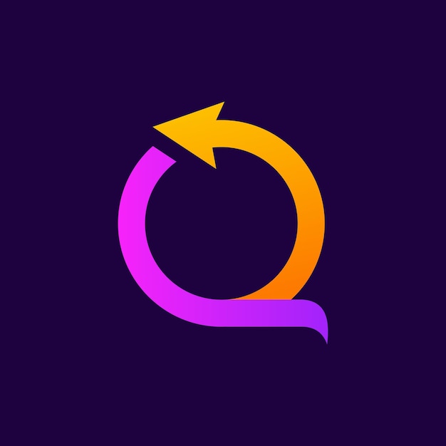Logotipo de la letra Q