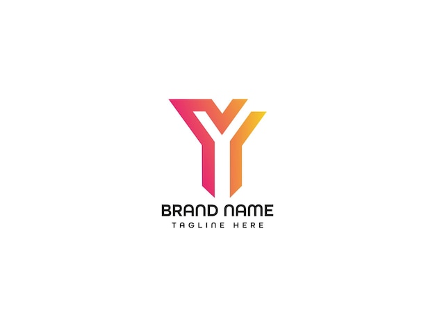 Un logotipo de letra que dice 'y' en él