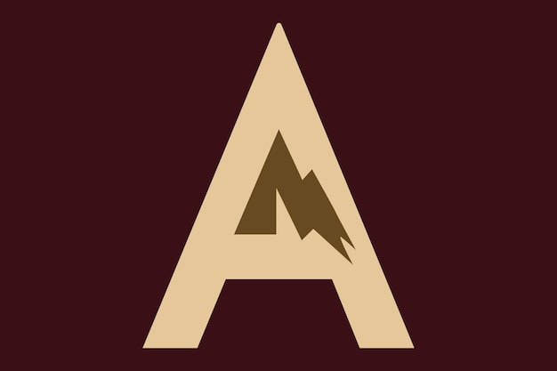 Un logotipo con la letra A que incorpora el pico de una montaña que simboliza la ambición y los logros.