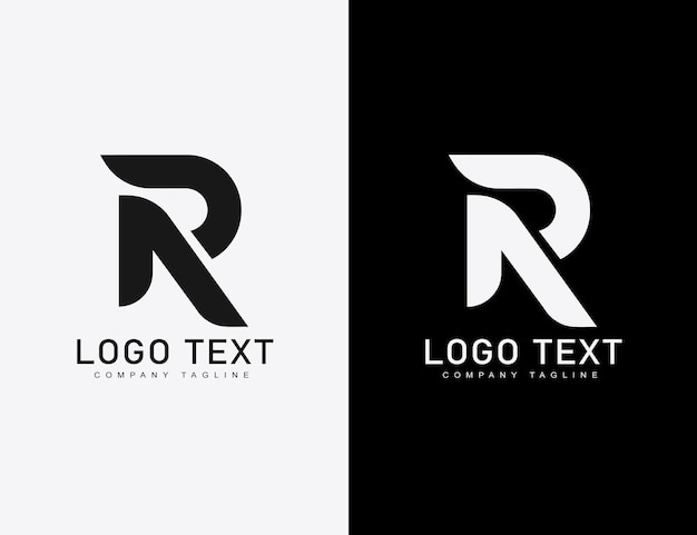 Logotipo de la letra R, emblema comercial corporativo